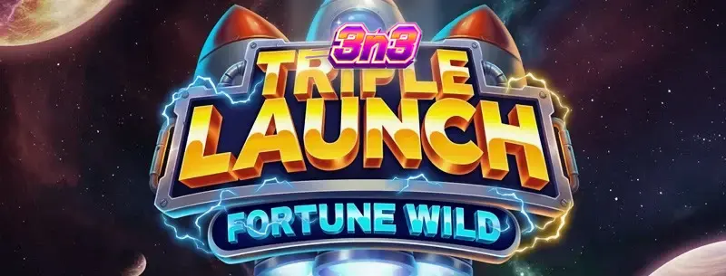 Interface do slot Triple Launch Fortune Wild com elementos temáticos de combustível e tecnologia.